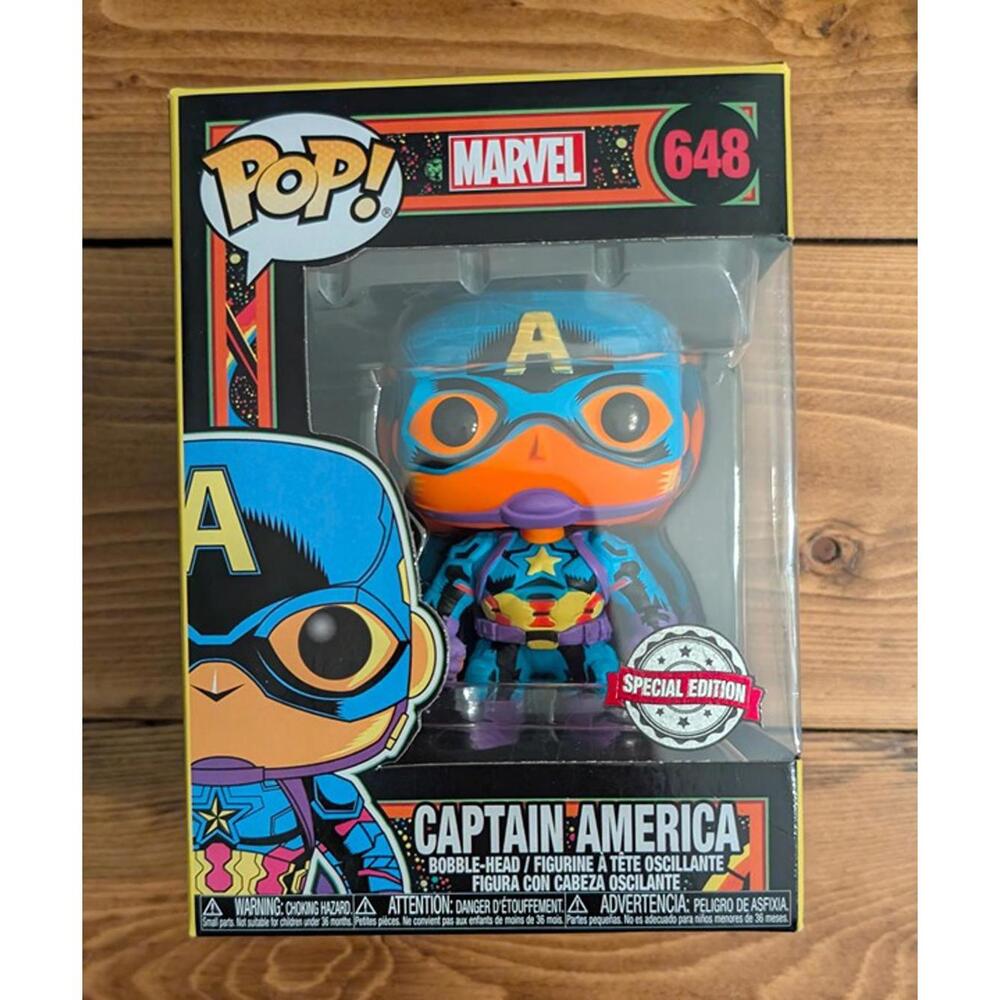 Blacklight Captain America Special Edition Funko Pop # 648